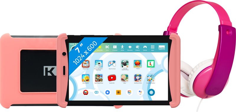 Foto van Kurio tab lite 2 16gb roze + jvc kinderkoptelefoon roze