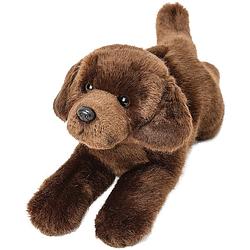 Foto van Pluche knuffel dieren bruine labrador hond 30 cm - knuffel huisdieren