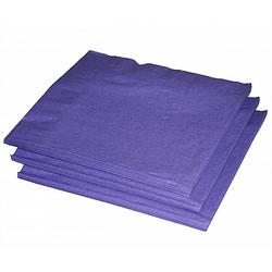 Foto van 60x paarse kleuren thema servetten 33 x 33 cm - feestservetten