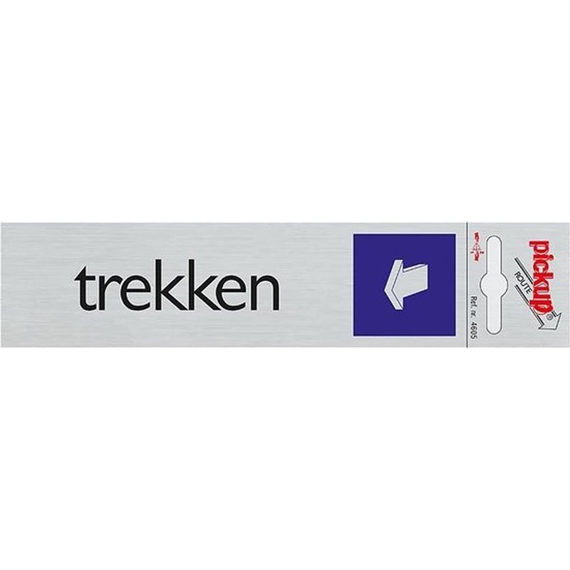 Foto van Pickup - route alulook 165 x 44 mm sticker trekken deur