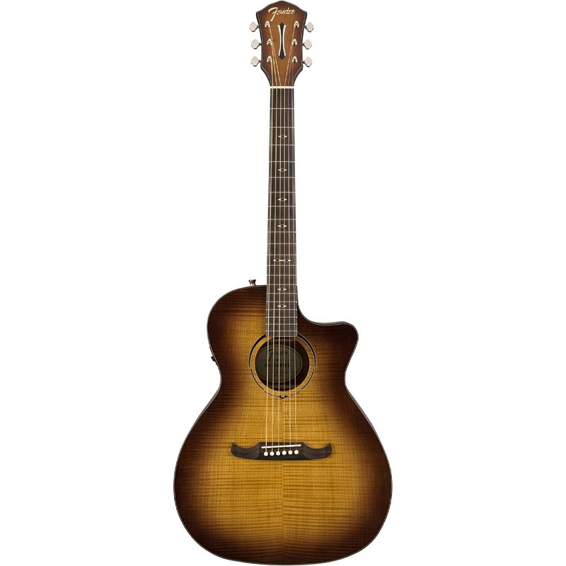 Foto van Fender fa-345ce auditorium 3-tone tea burst e/a western gitaar