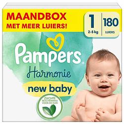 Foto van Pampers - harmonie - maat 1 - maandbox - 180 stuks - 2/5 kg