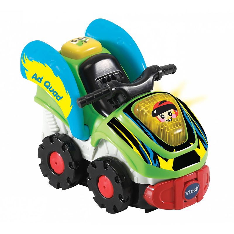 Foto van Vtech toet toet auto: ad quad 13 cm multicolor