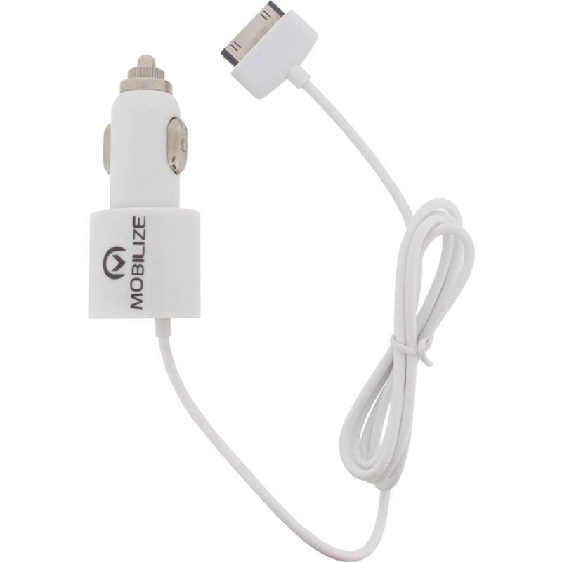 Foto van Mobilize autolader apple dock connector + extra usb