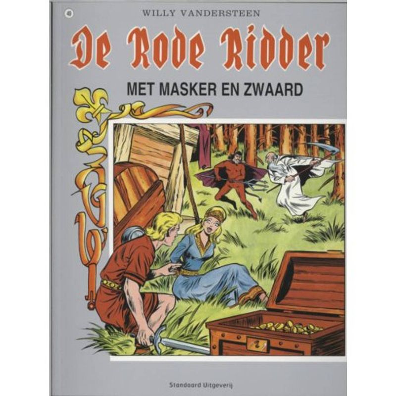 Foto van Met masker en zwaard - de rode ridder