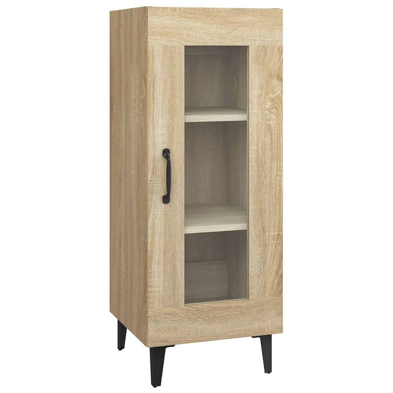 Foto van Vidaxl dressoir 34,5x34x90 cm bewerkt hout sonoma eikenkleurig