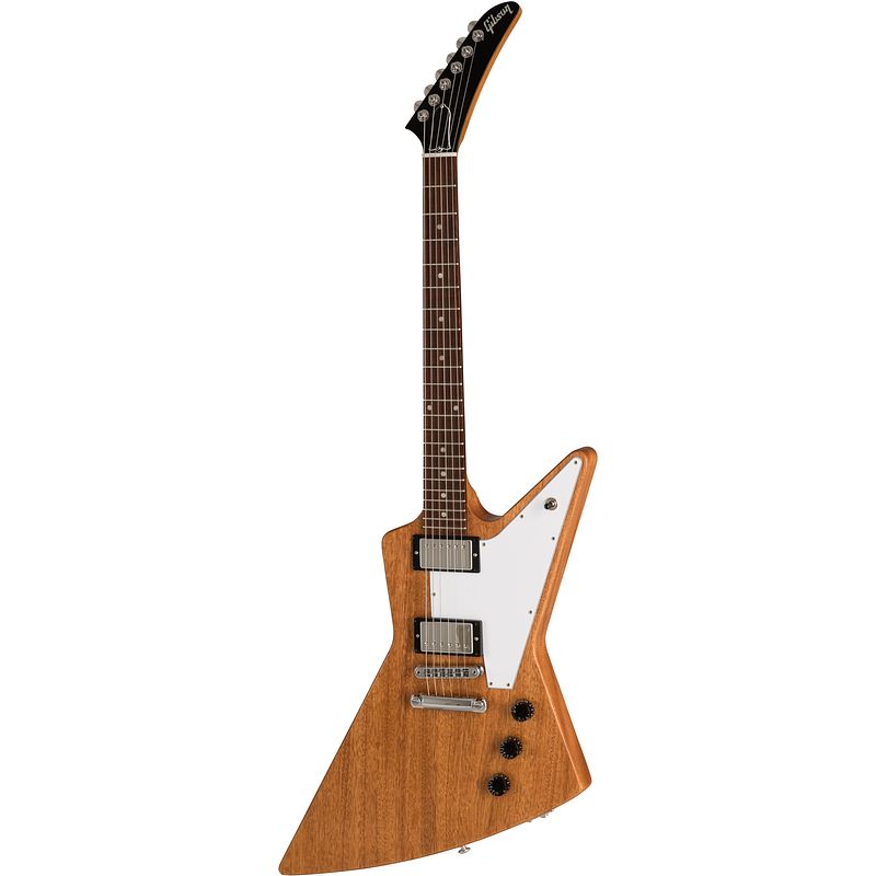 Foto van Gibson original designer explorer antique natural elektrische gitaar met koffer