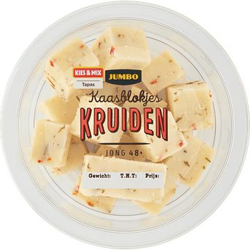 Foto van Jumbo kaasblokjes kruiden 100g