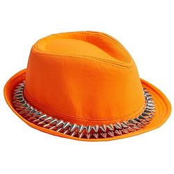 Foto van Rubie's hoed met studs oranje unisex