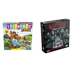 Foto van Spellenbundel - 2 stuks - levensweg junior & nightmare horror adventures