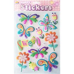 Foto van Must stickervel puffy vlinder junior 19 x 27 cm 11-delig