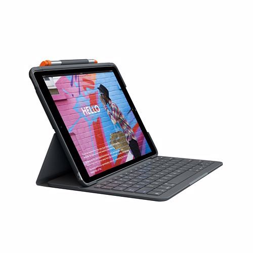 Foto van Logitech tablet toetsenbord slim folio ipad (7e, 8e & 9e gen)