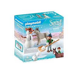 Foto van Playmobil spirit sneeuwpret met snips & meneer carrots 70398