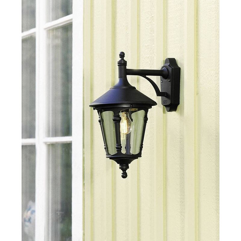 Foto van Konstsmide virgo down 568-750 buitenlamp (wand) spaarlamp, led e27 100 w zwart