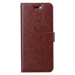 Foto van Basey apple iphone 14 pro hoesje book case kunstleer cover hoes - bruin