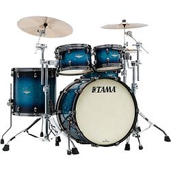 Foto van Tama ma42tzbns-meb starclassic maple molten electric blue burst 4d. shellset zwart vernikkelde hardware