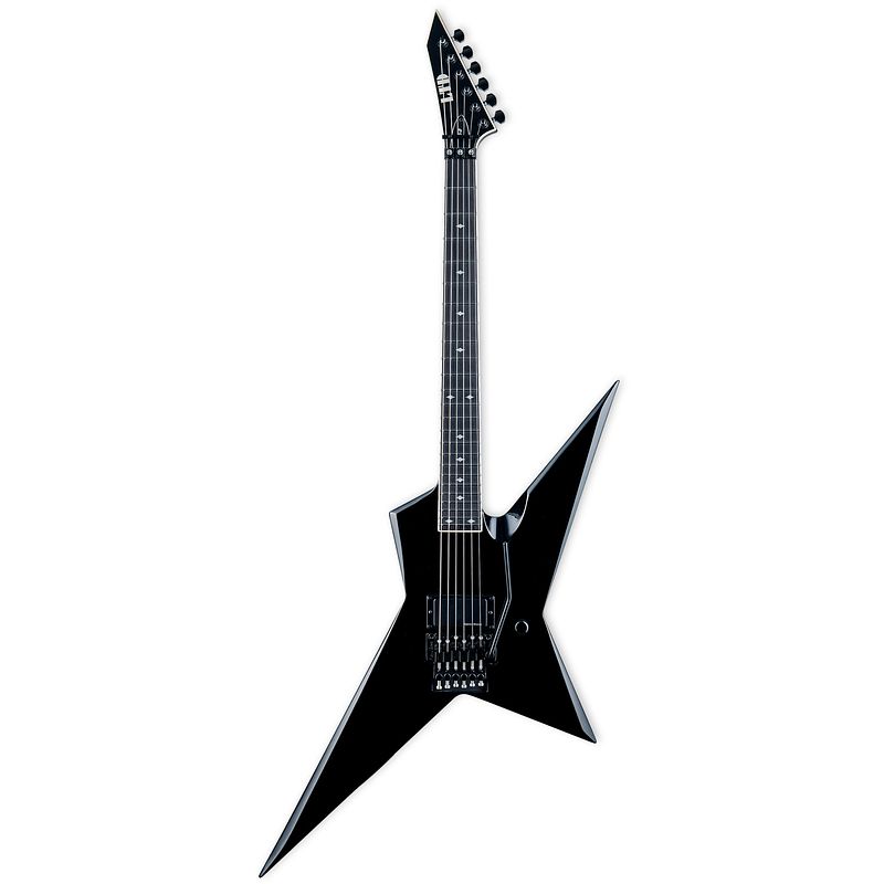 Foto van Esp ltd sammy duet signature sd-2 black elektrische gitaar met koffer