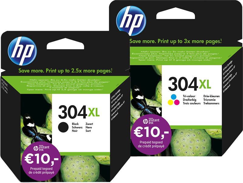 Foto van Hp 304xl inkt cartridge 4-kleuren bundel