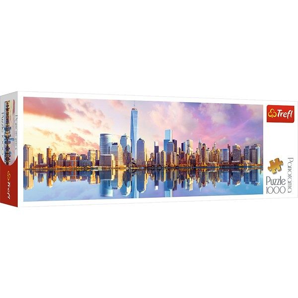 Foto van Massamarkt puzzel 1000 pcs panorama - manhattan