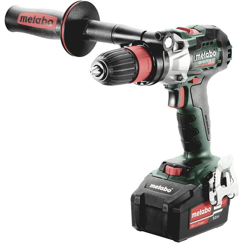 Foto van Metabo gb 18 ltx bl q i 602362500 accu-tapboor 18 v 5.2 ah li-ion incl. 2 accus, incl. koffer, incl. lader