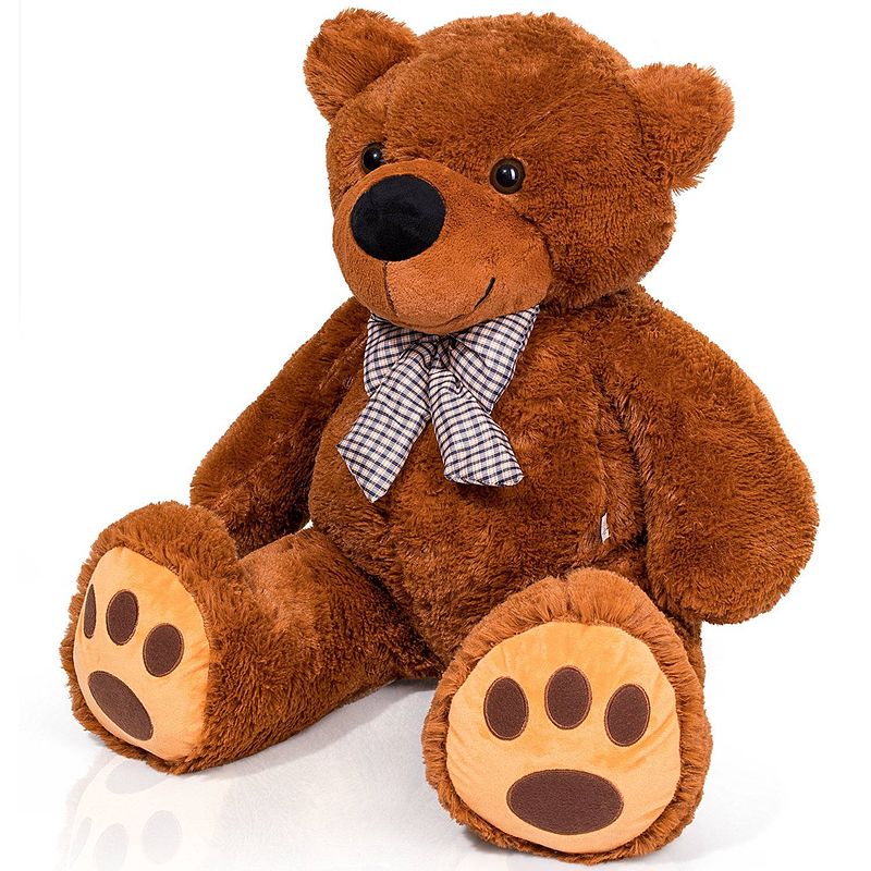 Foto van Teddybeer ""tommy"" bruin, 170 cm, knuffelbeer, pluche beer, valentijnsdag, cadeau, kado