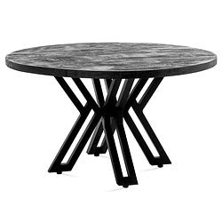 Foto van Benoa yana round coffee table black 60 cm