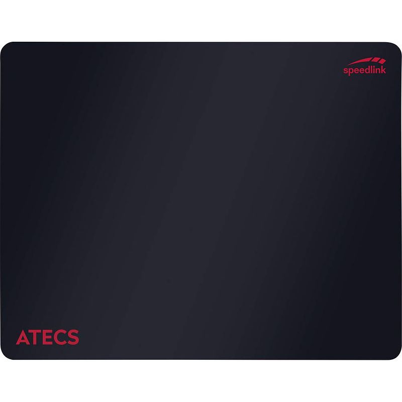 Foto van Speedlink atecs soft gaming mousepad - size m, black gaming muismat zwart, rood (b x h x d) 380 x 3 x 300 mm