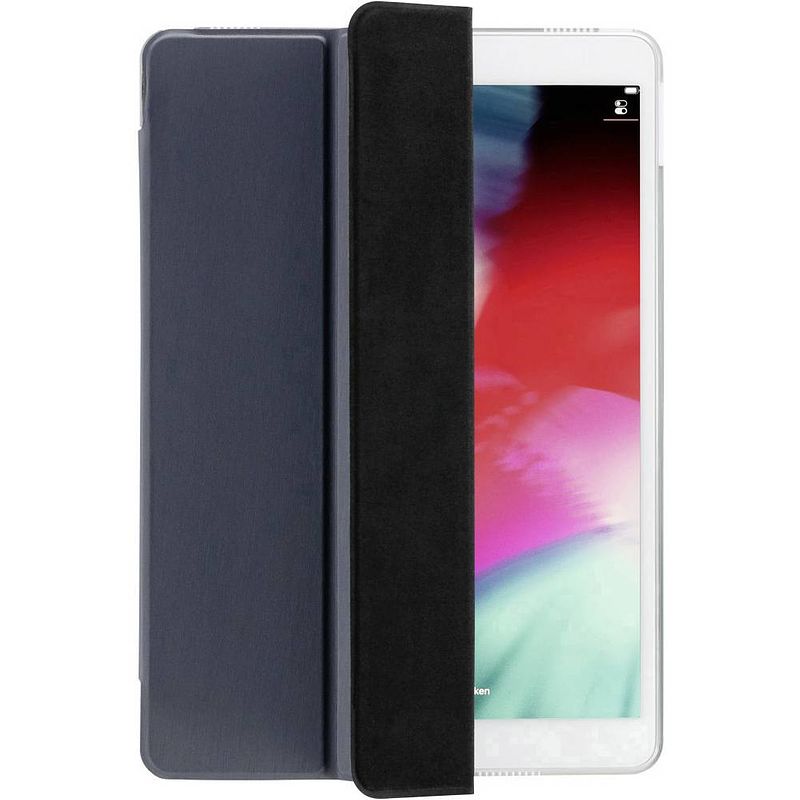 Foto van Hama fold clear bookcase geschikt voor apple model: ipad 10.2 (2020), ipad 10.2 (2019) blauw