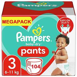 Foto van Pampers - baby dry pants - maat 3 - megapack - 104 stuks - 6/11kg
