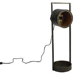 Foto van Countryfield tafellamp patony 29 x 23,7 x 79 cm staal zwart