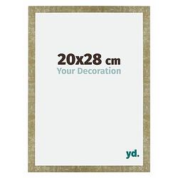 Foto van Fotolijst 20x28cm goud antiek mdf mura