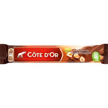 Foto van Cote d'sor chocolade reep melk hazelnoten 45g bij jumbo