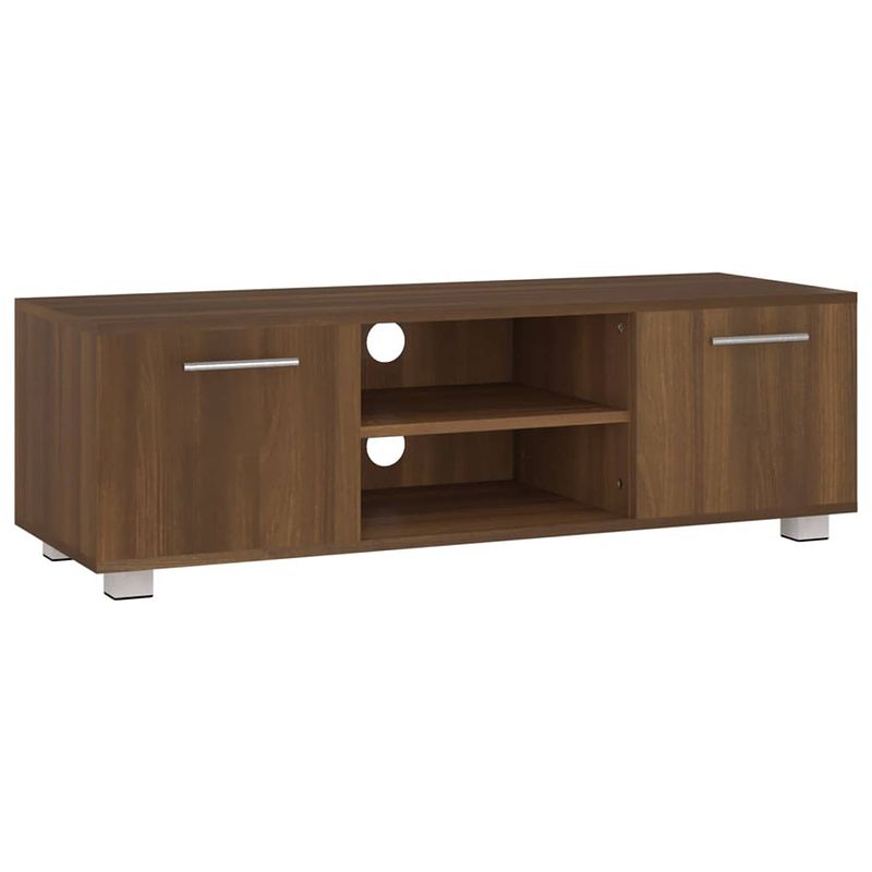 Foto van Vidaxl tv-meubel 110x40x35 cm bewerkt hout bruineikenkleurig