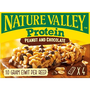 Foto van Nature valley protein pinda & chocolade 4 repen 4 x 40g bij jumbo