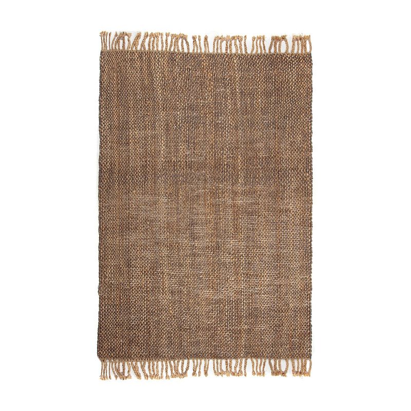 Foto van Jute vloerkleed rechthoek naturel/grijs fordi - 160 x 230cm - interieur05