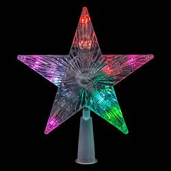 Foto van Feeric lights and christmas ster piek - met licht - kunststof - 19 cm - kerstboompieken