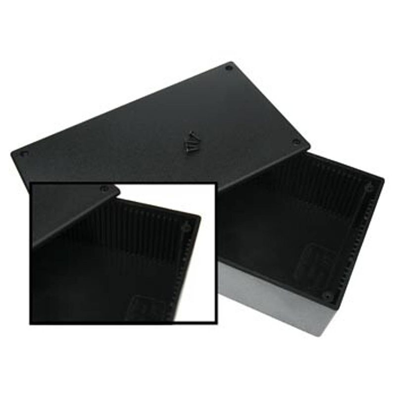 Foto van Plastic behuizing - zwart 200 x 110 x 65mm