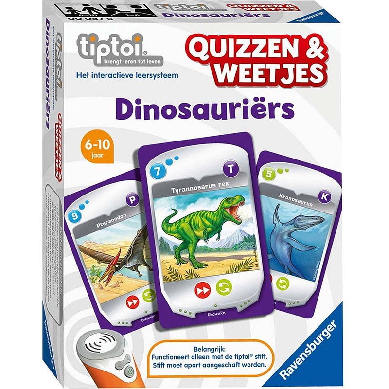 Foto van Ravensburger tiptoi quizzen & weetjes - dinosauriërs