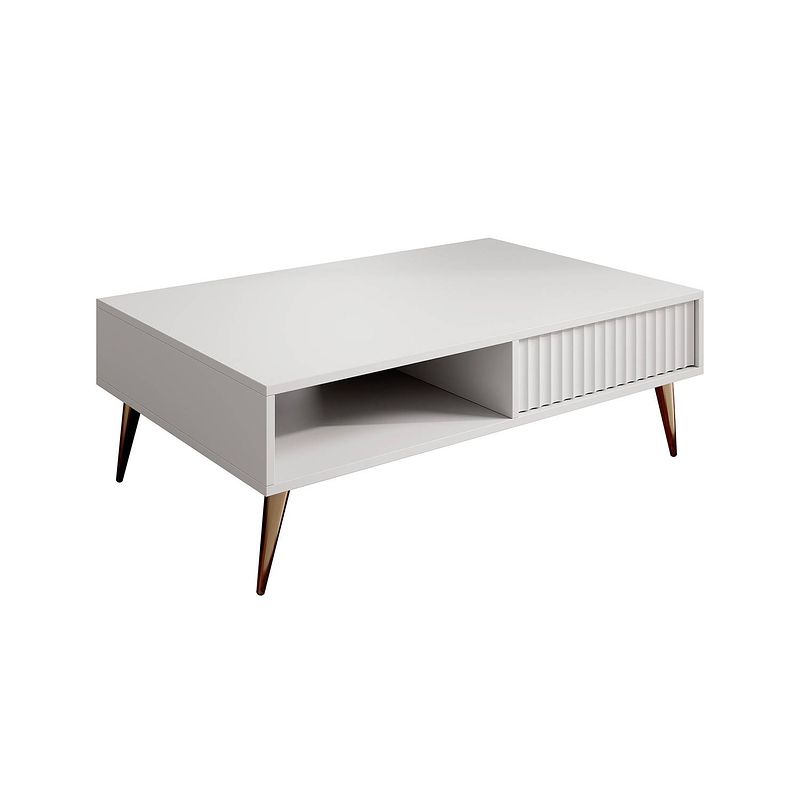 Foto van Meubella salontafel winq - wit - 102 cm