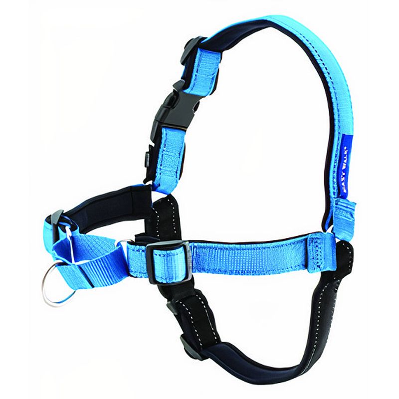 Foto van Petsafe hondentuigje easy walk deluxe 36-46 cm nylon blauw