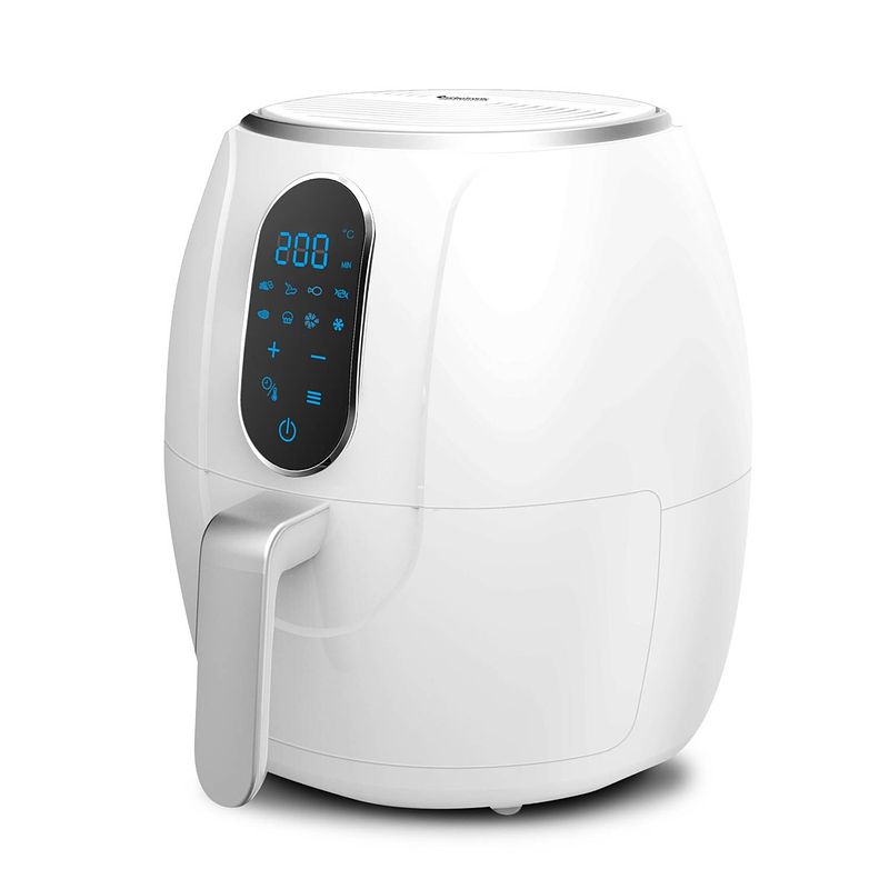 Foto van Turbotronic tt-af3d digitale airfryer/ friteuse - 3 liter wit