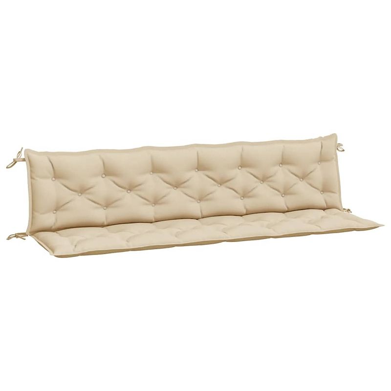 Foto van The living store tuinbankkussen - oxford stof - 200x50x7 cm - beige