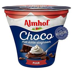 Foto van Almhof choco met slagroom puur 180g bij jumbo