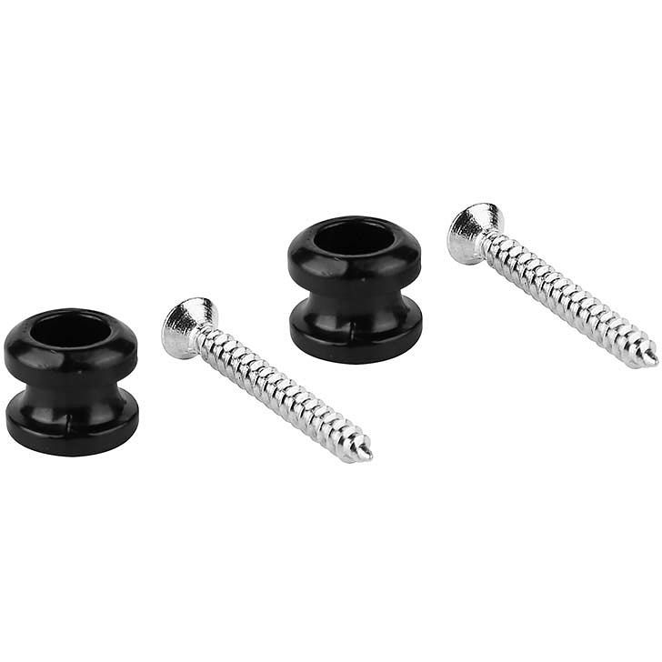 Foto van Boston bslb-10-bk button voor straplocks met schroef (set van 2) zwart