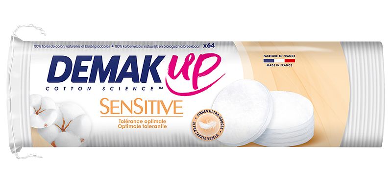 Foto van Demak up sensitive silk rond wattenschijfjes 64st