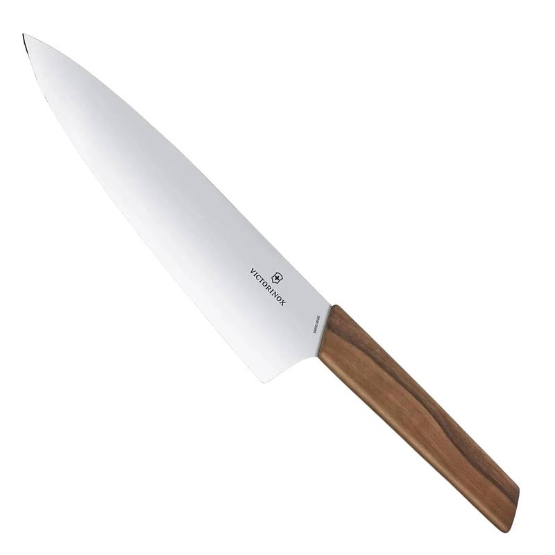 Foto van Victorinox swiss modern trancheermes notenhout 20 cm