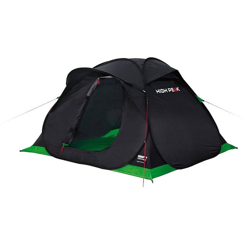 Foto van High peak pop-up tent hyperdome iii 210 cm polyester zwart