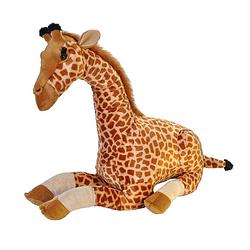 Foto van Wild republic knuffel giraffe junior 65 cm pluche bruin/beige