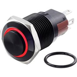 Foto van Tru components tc-7495072 tc-gq16-kh-11e/j/r/12v/a vandalismebestendige drukschakelaar 48 v/dc 2 a 1x uit/(aan) moment rood ip65 1 stuk(s)