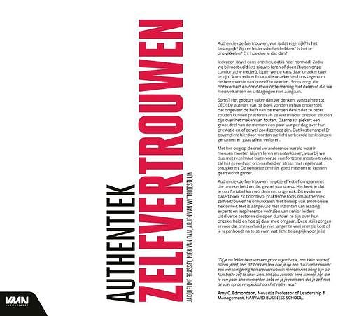 Foto van Authentiek zelfvertrouwen - jacqueline brassey, nick van dam - paperback (9789462156869)